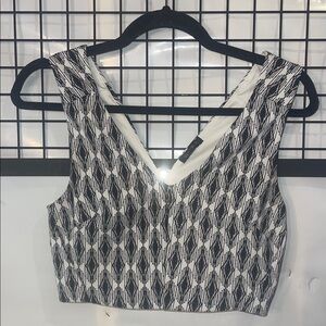 Dynamite  Crop Top with a gold zipper & stretch